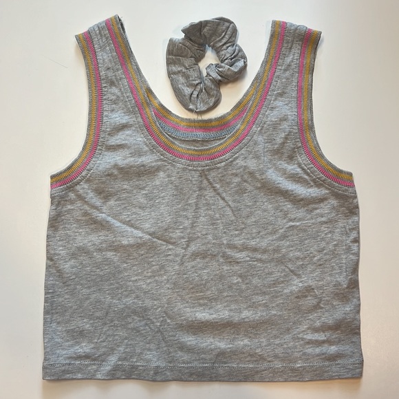 Sundown by Splendid Women's Gray Heat "Del Ray" Cropped Tank Top - Picture 2 of 4